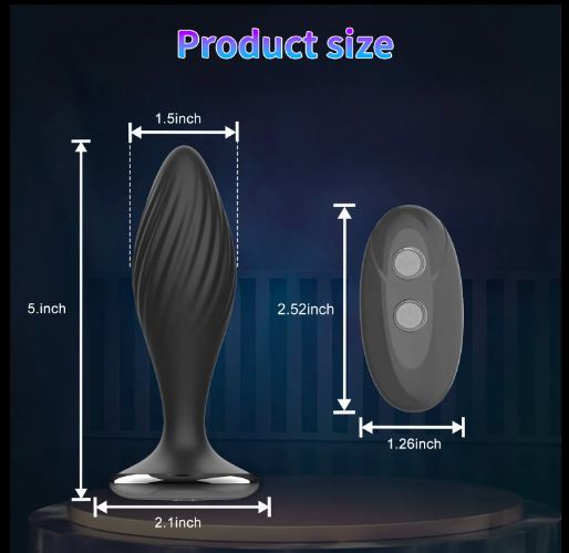 Dụng Cụ Kích Thích Hậu Môn Miji Cyclone Điều Khiển Remote Rung Massage Tuyến Tiền Liệt